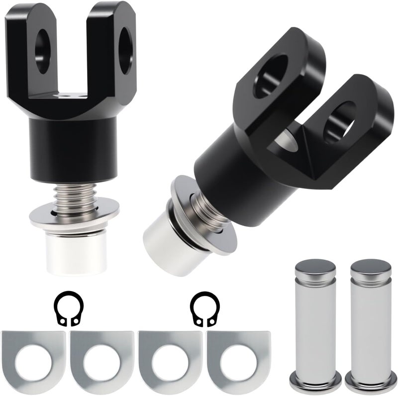 amavoler Motorcycle Foot Pegs Mount Supports Footrest Mounting Clevis Hardware Kit (29mm) for Softail FXST Low Rider Sport Glide Dyna FXR FX(black) - Image 1